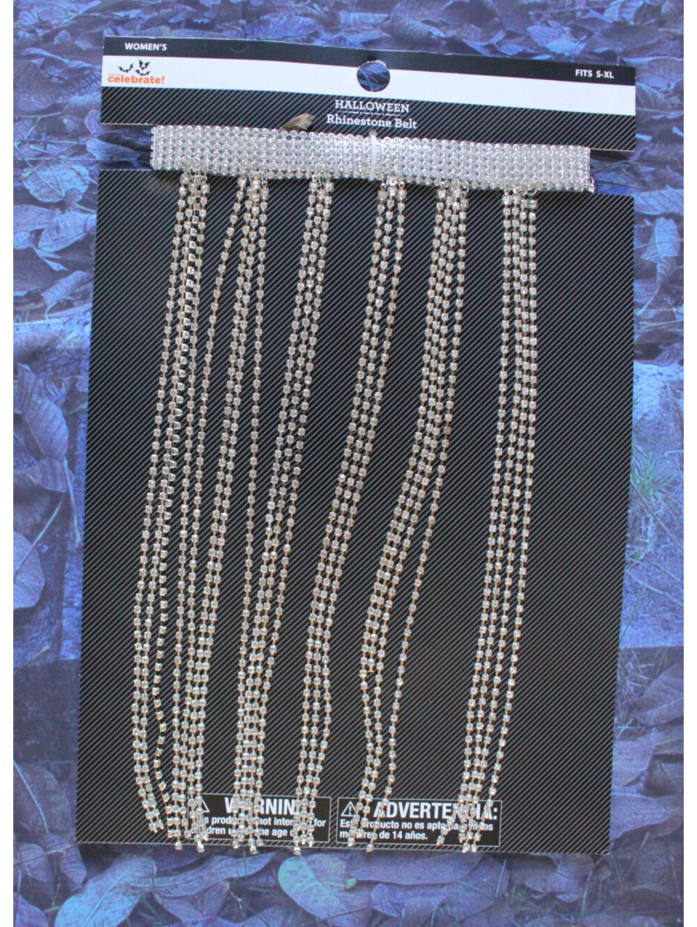 Way to Celebrate! Halloween Rhinestone Belt Fits S-XL NWT